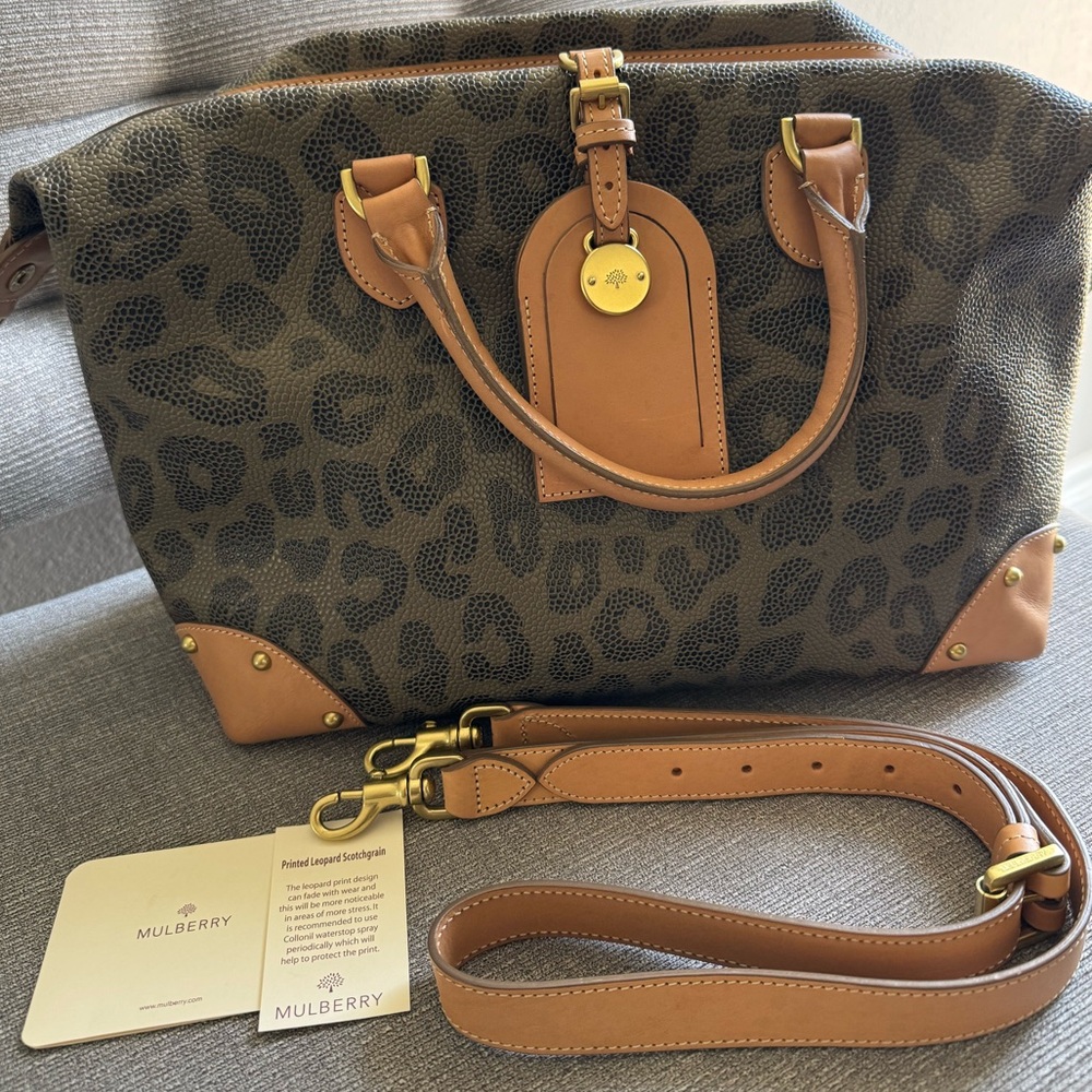 Mulberry - Printed Leopard Clipper Duffle